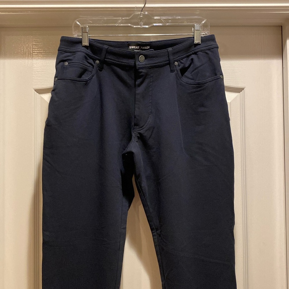 Swet Tailor Sweat Pants Five Pocket Navy